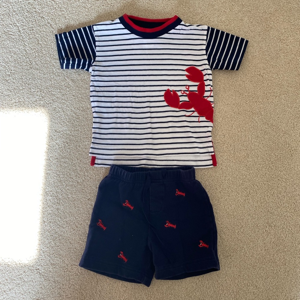 Florence Eiseman Lobster Matching Set